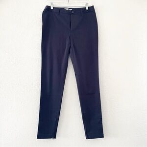 Issey Miyake Blue Zip Desigh Skinny Leg Pants Size 3